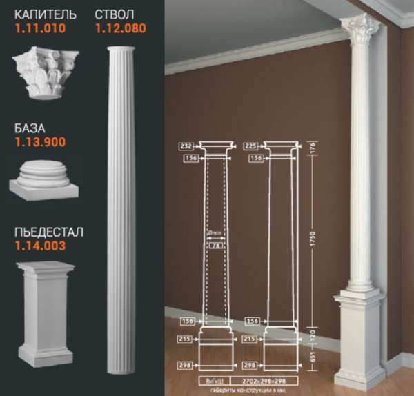 1.12.080 ствол колонны Европласт