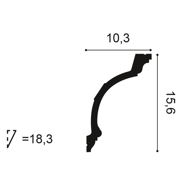 Карниз orac decor c217