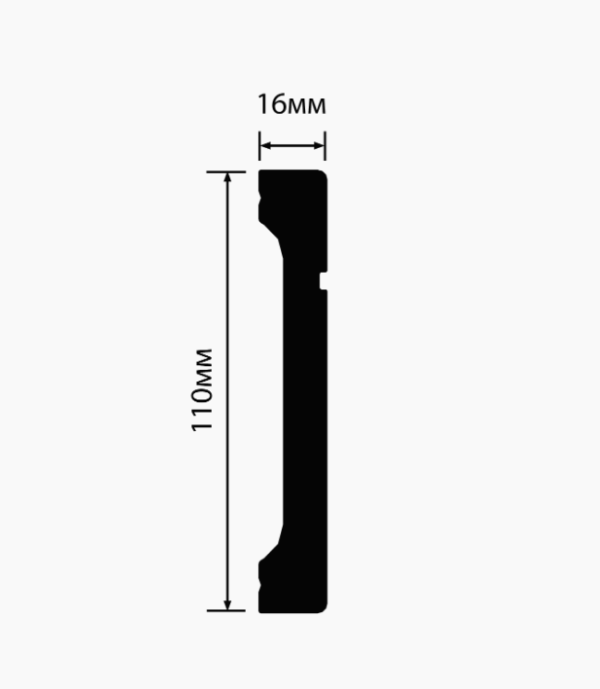 B110V1L напольный плинтус HiWood