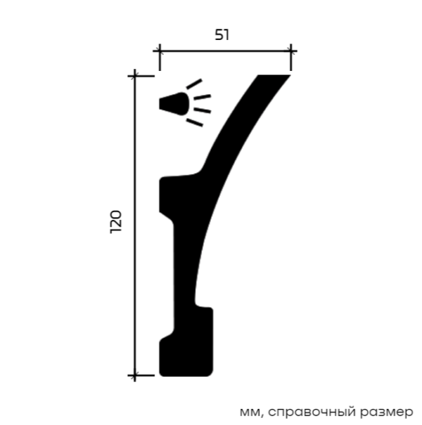 1.50.621 карниз Европласт