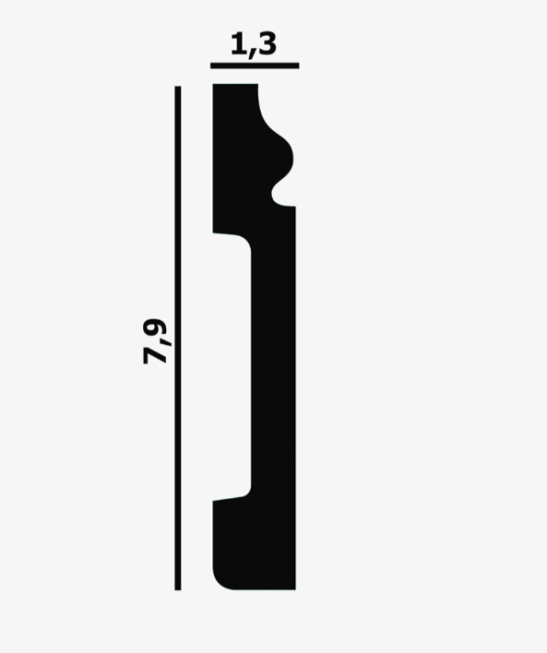 P29 гибкий плинтус Перфект Plus